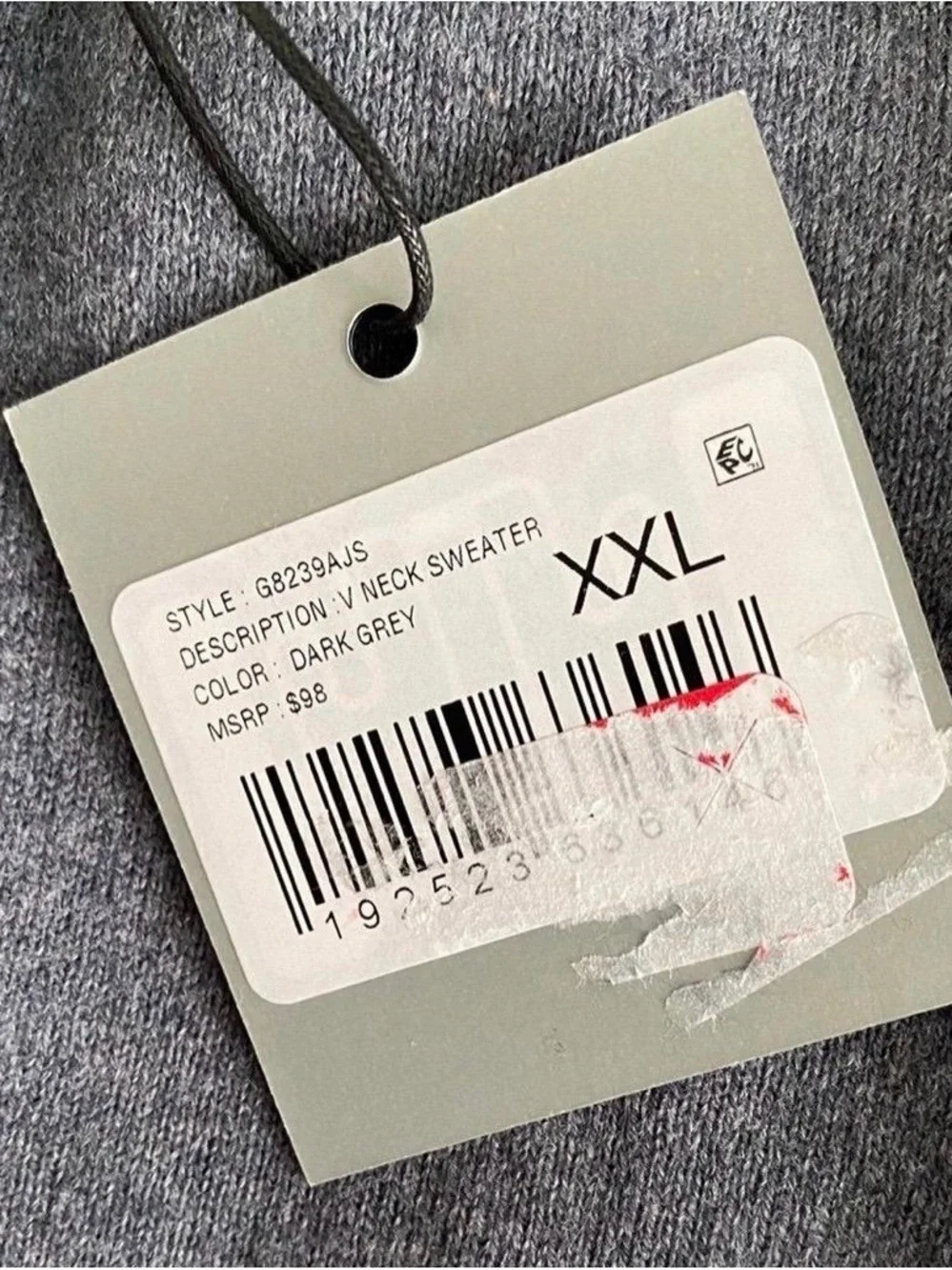 Hickey Freeman Men's Cashmere Blend  V-Neck Sweater NWT _ XXL